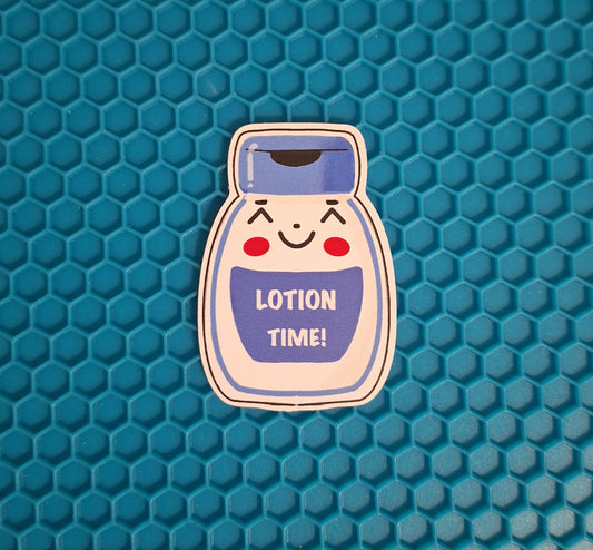 Lotion Time Sticker