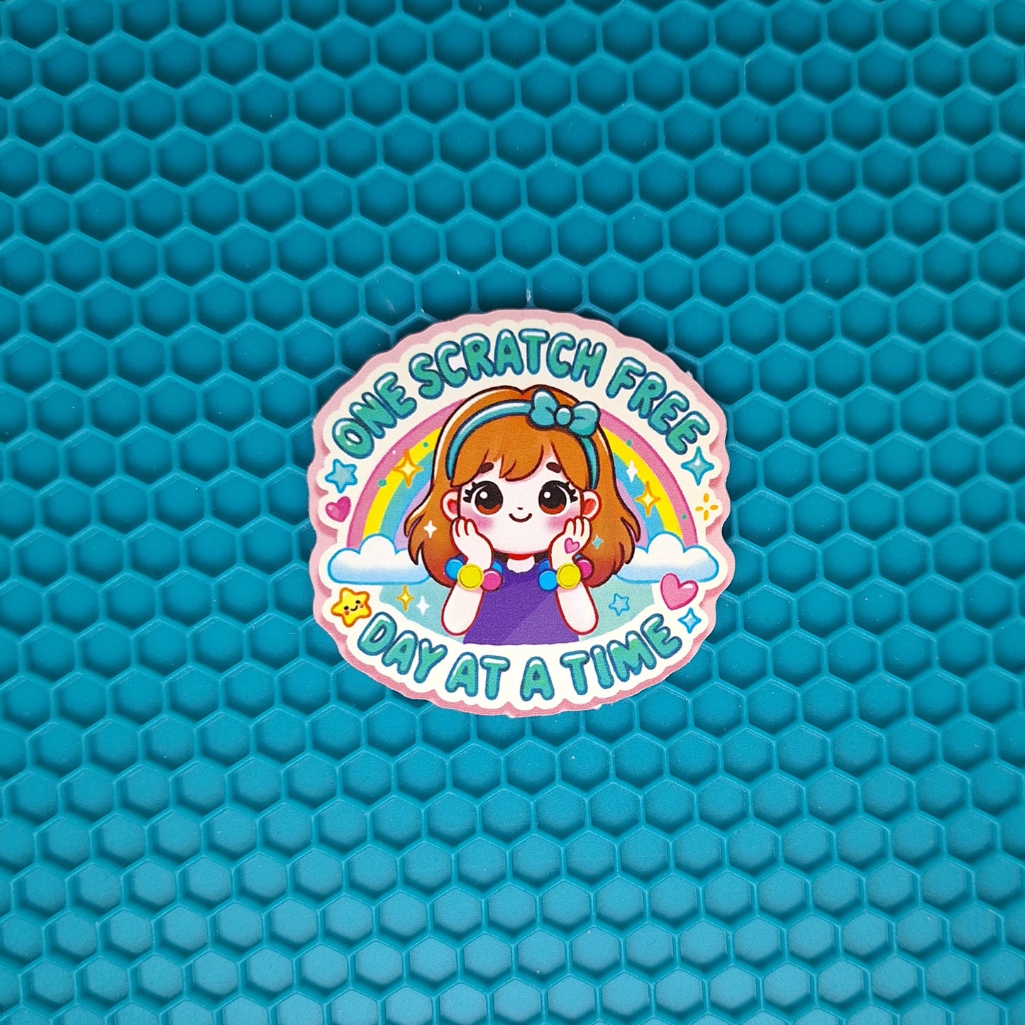 One Scratch Free Day At A Time Sticker