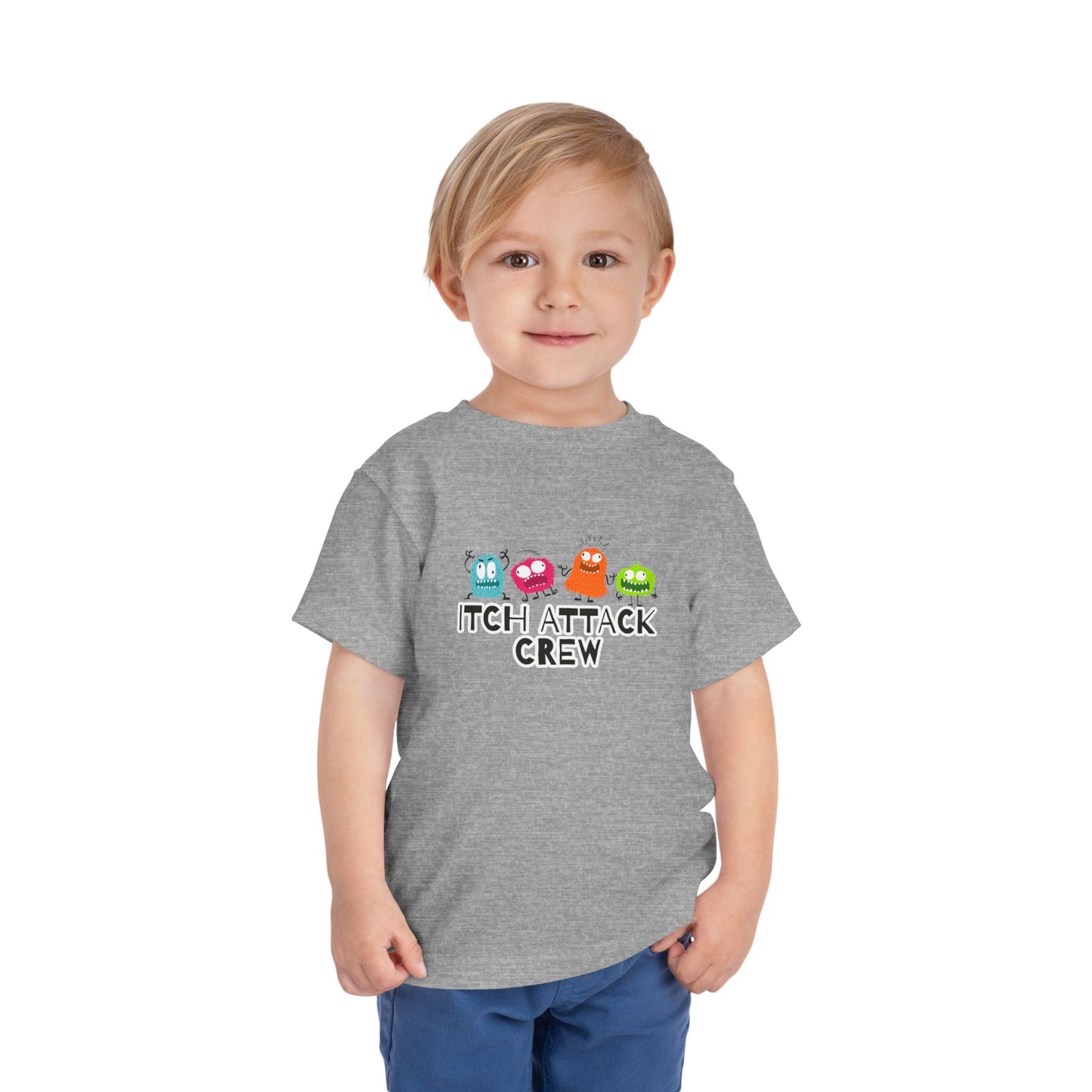 Itch Attack Crew Toddler Tee | Fun Awareness Kids Shirt